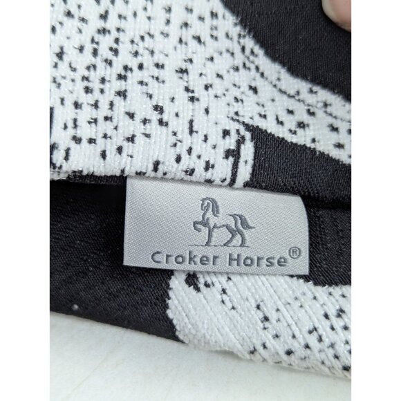 Croker Horse Black Leopard 20x20 Throw Pillow Cover - Picture 4 of 4